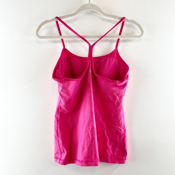 Lululemon Power Y Racerback Built in Bra Tank Top Pink 6 - Picture 4 of 6